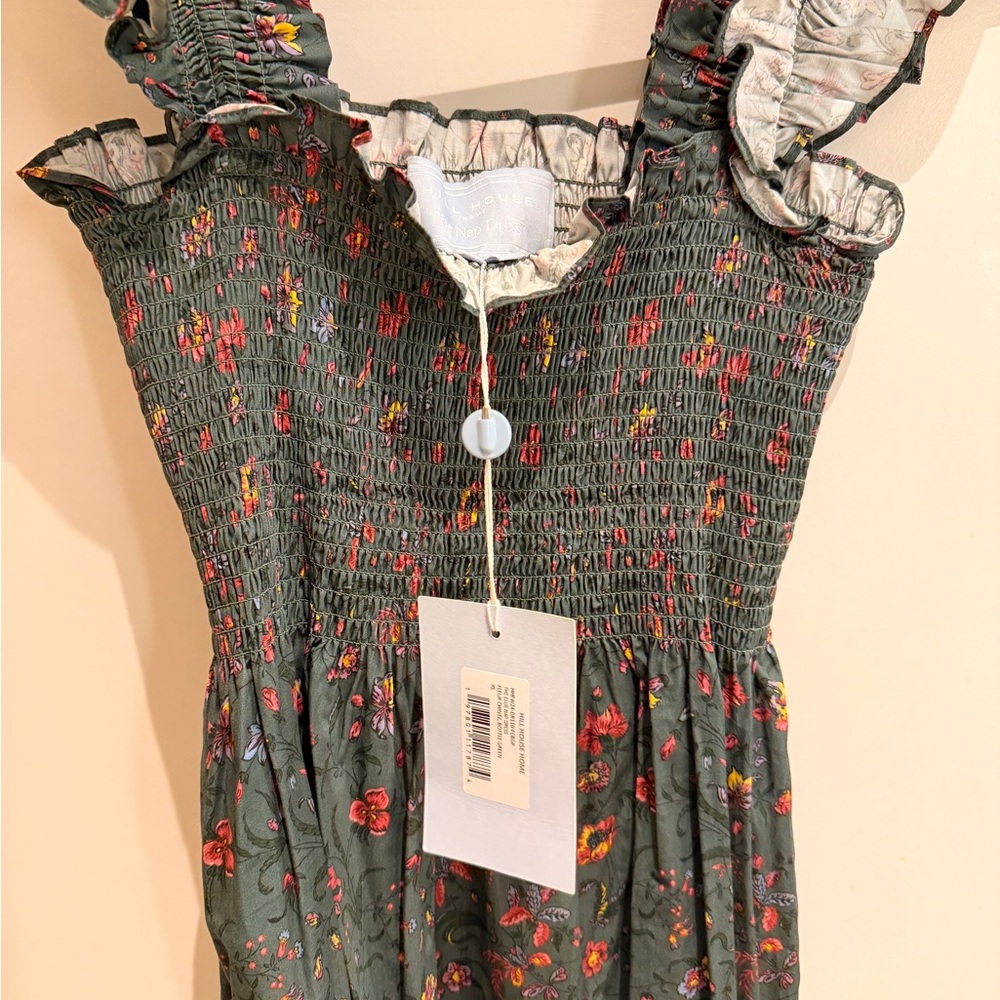 Hill House - Ellie Nap Dress in Fleur Chintz Green in XS - NWT - Picture 6 of 7